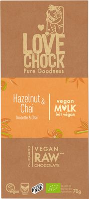 Lovechock Mild hazelnut & chai (70 gr)