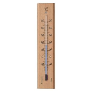 Nature - Muurthermometer hout h19 cm