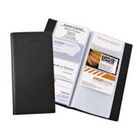 Visitekaartmap sigel 192krt 90x58mm zwart