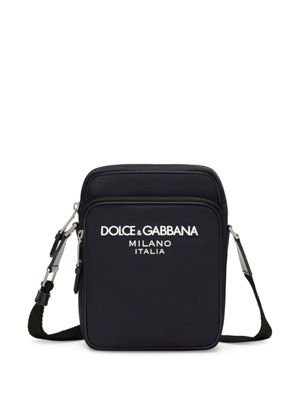 Dolce & Gabbana sac à bandoulière à logo - Bleu