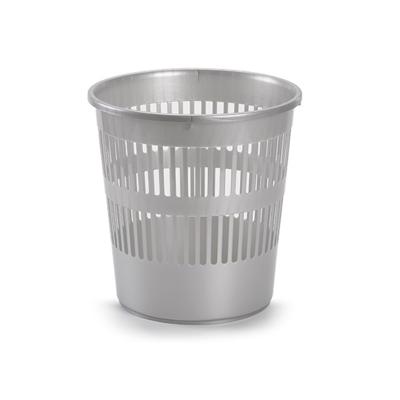 PlasticForte Afvalemmer - 10L - 28 cm - kunststof - zilverkleurig