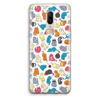 Kleurrijke katten: OnePlus 6 Transparant Hoesje