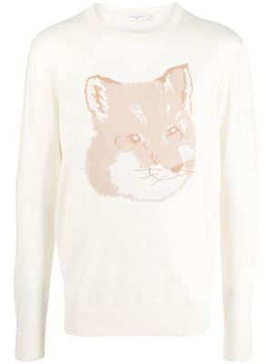 Maison Kitsuné sweat à imprimé renard signature - Tons neutres