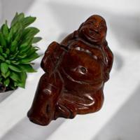 Wortelhouten Lucky Boeddha - Home & Living - Spiritueelboek.nl