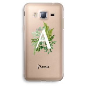 Green Brush: Samsung Galaxy J3 (2016) Transparant Hoesje