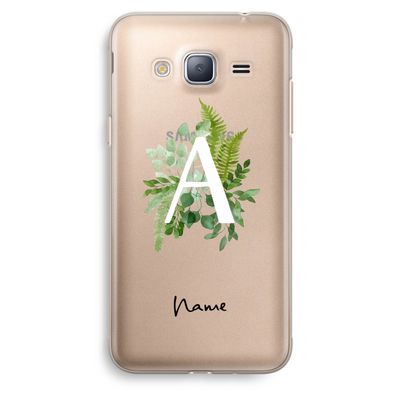 Green Brush: Samsung Galaxy J3 (2016) Transparant Hoesje