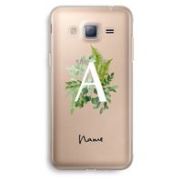 Green Brush: Samsung Galaxy J3 (2016) Transparant Hoesje