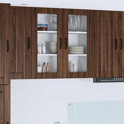 Keukenkast aan de muur Bruin Eiken 80 x 31 x 80 cm Bewerkt hout Keukenkast aan de muur Bruin Eiken 80 x 31 x 80 cm Bewerkt hout