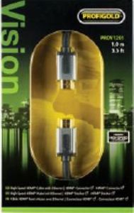 Profigold 1m HDMI 1.4 HDMI kabel HDMI Type A (Standaard) Zwart, Zilver