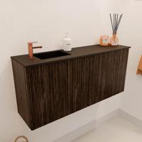 Toiletmeubel Mondiaz Joya | 90 cm | Meubelkleur Walnut | Faye wastafel Urban Links | 1 kraangat Toiletmeubel Mondiaz Joya | 90 cm | Meubelkleur Walnut | Faye wastafel Urban Links | 1 kraangat