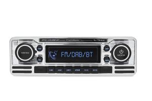 Autoradio met DAB+ - USB - Bluetooth® technologie  4x75Watt  - Retro look Chrome (RMD120DAB-BT)