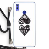 Big butt bigger heart: Honor Note 10 Transparant Hoesje met koord