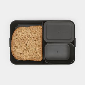 Brabantia Make & Take Bento lunchbox large, kunststof - Dark Grey