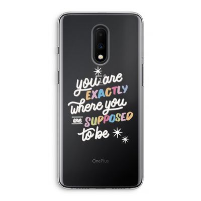 Right Place: OnePlus 7 Transparant Hoesje