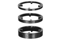 Deda HSS Aluminium Balhoofd Spacers 46mm - Zwart Deda HSS Aluminium Balhoofd Spacers 46mm - Zwart