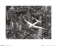 Kunstdruk Time Life - DC-4 Over Manhattan 40x50cm