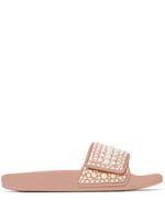 Jimmy Choo claquettes Fitz à perles - Rose