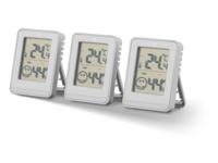AURIOL Thermo-hygrometer 3-delig (Wit)