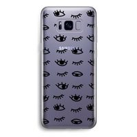 Eye pattern #2: Samsung Galaxy S8 Transparant Hoesje