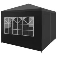 vidaXL Partytent 3x3 m antracietkleurig