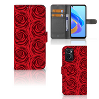OPPO A76 | A96 Hoesje Red Roses - thumbnail