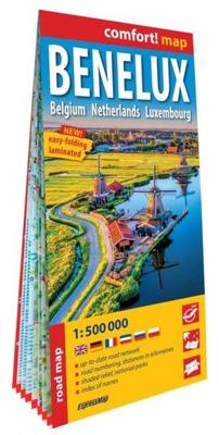 Wegenkaart - landkaart Benelux | Express Map1