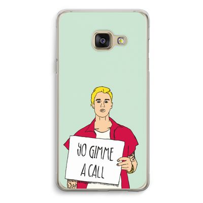 Gimme a call: Samsung A3 (2017) Transparant Hoesje