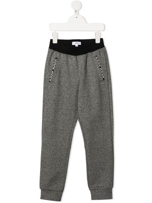 BOSS Kidswear pantalon de jogging à logo brodé - Gris