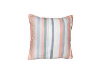 Sierkussen met paspel ca. 50x50 cm Righe salmone Madison - Madison