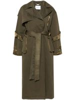 Blumarine trench à taille ceinturée - Vert