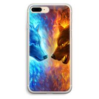 Fire & Ice: iPhone 7 Plus Transparant Hoesje
