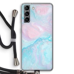 Fantasie pastel: Samsung Galaxy S21 Transparant Hoesje met koord