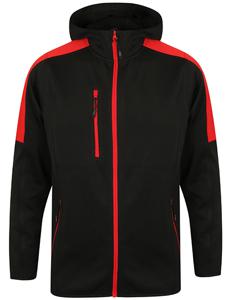 Finden+Hales FH622 Adults Active Softshell Jacket - Black/Red - M