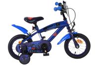 Superman kinderfiets - jongens - 12 inch - blauw - twee handremmen