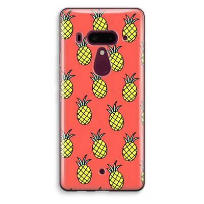 Ananas: HTC U12+ Transparant Hoesje