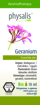 Physalis Aromatherapy Essentiële Oliën Geranium Olie 10ml