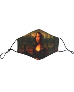 Mondkapje met Mona Lisa afbeelding