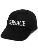 Versace casquette Greca à logo brodé - Noir