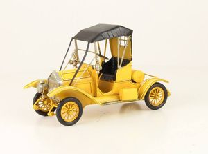 Miniatuurmodel Tin Oldtimer Geel