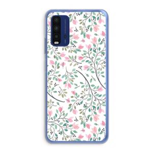 Sierlijke bloemen: Xiaomi Redmi 9T Transparant Hoesje