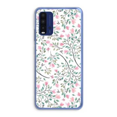 Sierlijke bloemen: Xiaomi Redmi 9T Transparant Hoesje