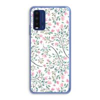 Sierlijke bloemen: Xiaomi Redmi 9T Transparant Hoesje