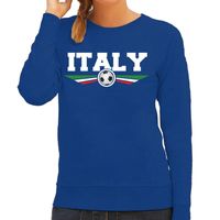 Italie / Italy landen / voetbal sweater blauw dames - thumbnail