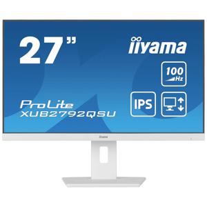 Iiyama ProLite XUB2792QSU-W6 LCD-monitor Energielabel F (A - G) 68.6 cm (27 inch) 2560 x 1440 Pixel 16:9 0.4 ms HDMI, DisplayPort, Hoofdtelefoon (3.5 mm