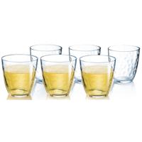 Luminarc Waterglazen - 6x stuks - bolletjesmotief - glas - 250 ml - spaglazen - drinkglazen