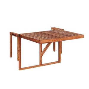 Beliani-UDINE -Tuintafel-Donkere houtkleur-69 x 70 cm-Acaciahout