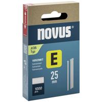 Novus Tools 044-0091 Nagels voor tacker Type J Afmeting, lengte 25 mm 1000 stuk(s)