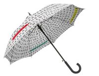 Fisura paraplu Words kleurveranderend 106 x 87 cm polyester wit - thumbnail