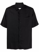 AMI Paris chemise à col italien - Noir