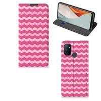 OnePlus Nord N100 | Hoesje met Magneet | Waves Pink